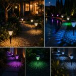 Beuaati 8er-Set RGB Solarleuchten – IP65 Gartenleuchten mit Farbwechsel & Dämmerungsautomatik – Bild 4