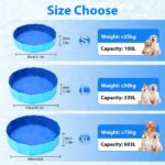 UUEMB Faltbarer Hundepool 80 x 20 cm – Rutschfest & Sicher für Hunde & Kinder – Bild 2