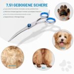 Bubuxy Fellschere für Hunde mit runder Sicherheitsspitze – Edelstahl Haustierschere – Bild 4