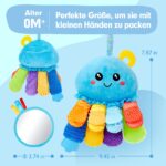 hahaland Oktopus Sensorik Spielzeug 2 in 1 mit Beissring – Montessori Greifling ab 0 Monaten – Bild 2