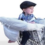 LeRan Baby Einkaufswagen Abdeckung – Universal Sitzkissen für Hochstuhl & Kinderwagen (Grau)