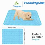 Yegookay Hundekühlmatte 62×50cm Selbstkühlend – Kühlbett für Hunde & Katzen Grösse M – Bild 2