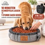 BALLONTE Schnüffelteppich 2-in-1 mit Leckerli-Beutel – Intelligenzspielzeug für alle Hunde – Bild 2