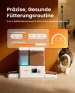 oneisall 2-in-1 Futterautomat & Trinkbrunnen 8,5L – Automatische Fütterung & Wasserspender für Katzen – Bild 2