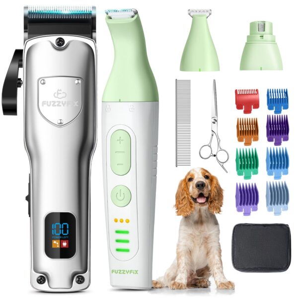 FuzzyFix 4-in-1 Hundeschermaschine Set – Profi-Fellpflege für Hunde & Katzen