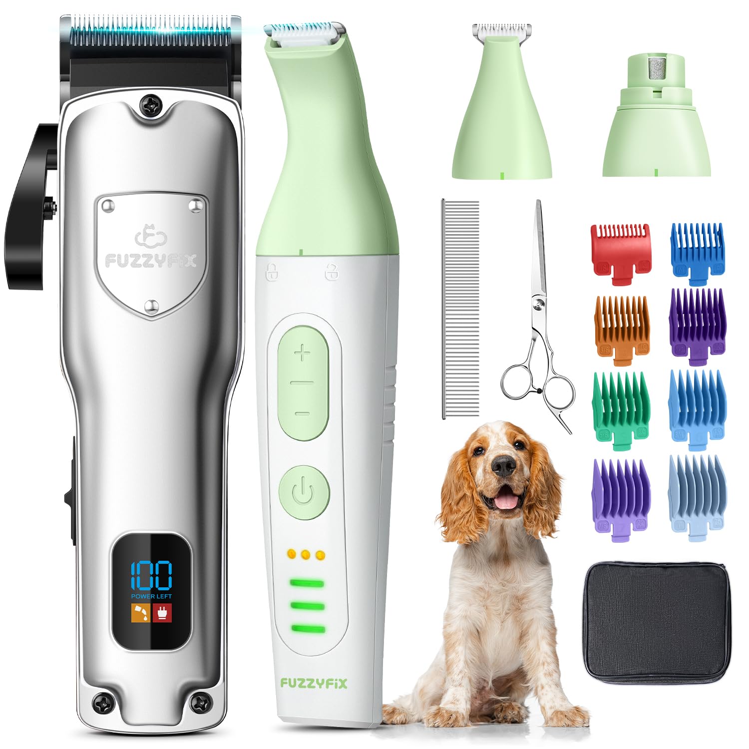 FuzzyFix 4-in-1 Hundeschermaschine Set – Profi-Fellpflege für Hunde & Katzen