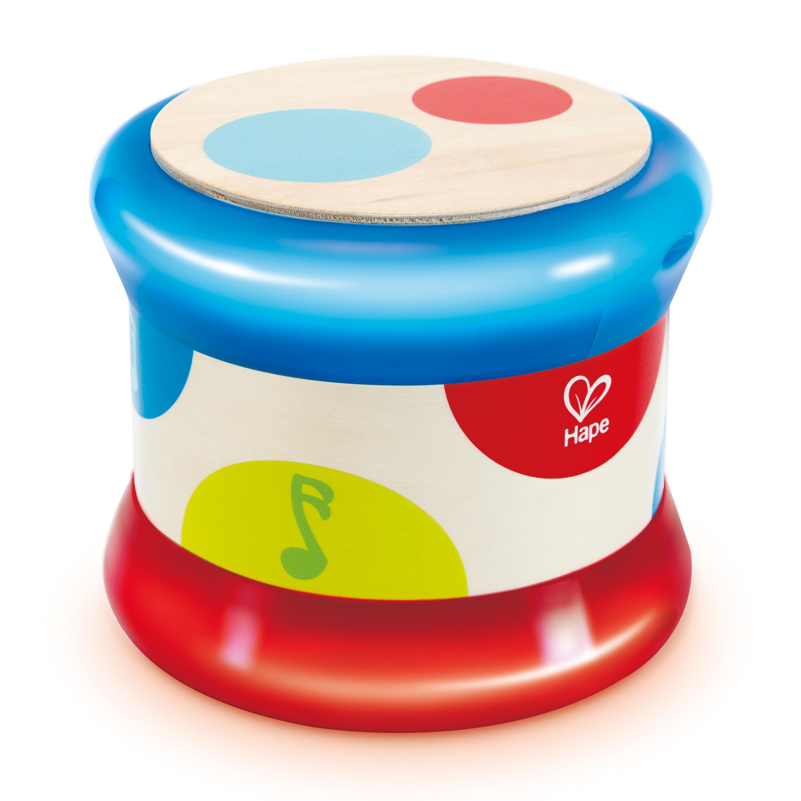 Hape Baby-Trommel – Interaktives Musikspielzeug mit Lichtern für Kleinkinder ab 6 Monaten