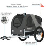DOGGYHUT® Premium M Hundeanhänger 2-in-1 – Fahrradanhänger & Jogger für Hunde bis 23 kg – Bild 4