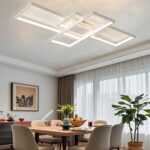 MQW 60W LED Deckenleuchte dimmbar – Moderne Rechtecklampe 2700K–7000K mit Fernbedienung