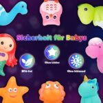 8er Set LED Badespielzeug mit Licht – Leuchtende Badetiere für Babys ab 1 Jahr – Bild 6
