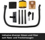 Einhell Akku-Nass-Trockensauger TC-VC 18/20 Li S-Solo – 20L Edelstahl für Profis – Bild 7