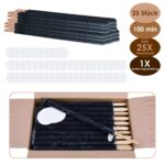 Eulenke 25er Set Wachsfackeln mit Handschutz – 90-100 Min Brenndauer für Outdoor & Gartenfeiern – Bild 8