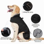 HEYWEAN Wintermantel für Hunde wasserdicht mit Fleece – Warme Hundejacke für kleine bis grosse Hunde – Bild 4