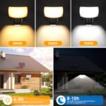 BENMA Solarlampe mit Bewegungsmelder – 115 LEDs, IP65, 3 Farbtemperaturen & 3 Modi – Bild 3