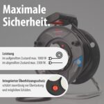Brennenstuhl Garant V2 Kabeltrommel 25m – Überhitzungsschutz & 4 Steckdosen – Bild 6