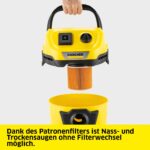 KÄRCHER WD 3 P V-19/4/20 Nass-/Trockensauger 1.000 W – Vielseitig für Haus & Garten – Bild 6