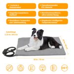 Toozey Heizmatte für Katzen & Hunde 70×50 cm – Temperatur & Timer einstellbar – Bild 2