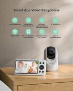 Momcozy BM04 Smart WLAN Babyphone mit Kamera – 1080P Monitor mit Bewegungserkennung – Bild 2