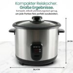Emerio Reiskocher 1,5L mit Warmhaltefunktion – Automatischer Schongarer für perfekten Reis – Bild 3