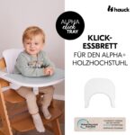 hauck Click Tray Weiss – Klick-Essbrett für Alpha+ & Beta+ Hochstuhl mit GRS Kunststoff – Bild 3