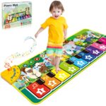 Dromlag Klaviermatte – Musikspielzeug mit 9 Tasten & Tierklängen für Babys ab 1 Jahr
