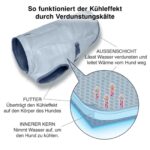 Kurgo Hundekühlweste L – Verdunstungskühlung für aktive Hunde im Sommer – Bild 2