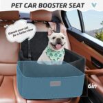 HEGGCOOE Hunde-Autositz mit Memory-Schaum – Sicherer Boostersitz für kleine bis mittlere Hunde – Bild 2