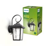 Philips Buzzard Aussenwandleuchte – IP44 Wetterfeste Gartenlampe aus Aluminium
