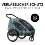 hauck Regenverdeck für Dryk Duo & Dryk Duo Plus – Fahrradanhänger Regenschutz – Bild 6
