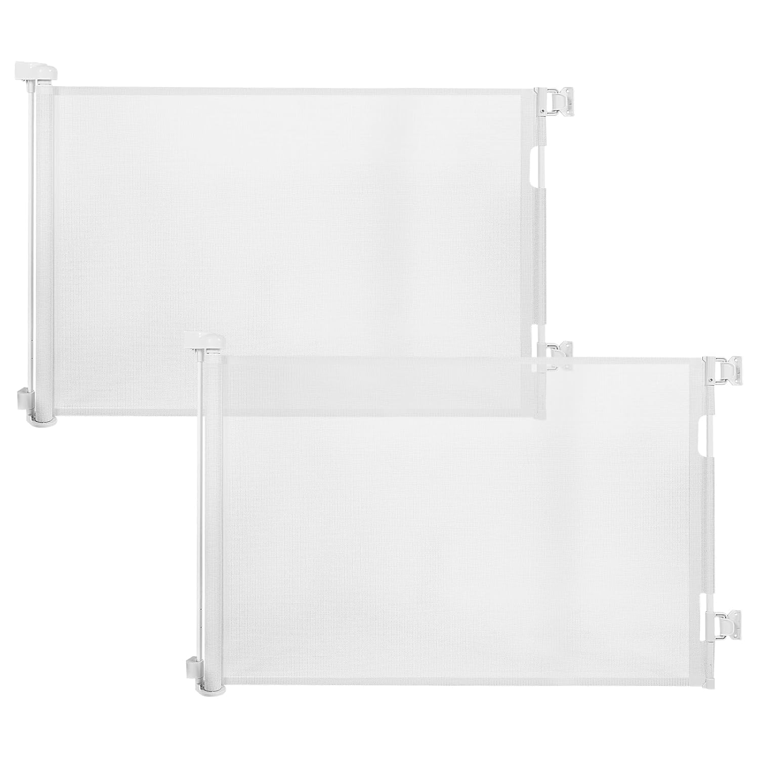 derimkcoa 2er Set Ausziehbares Treppenschutzgitter 0–140 cm – Sicherheitstor für Babys & Haustiere