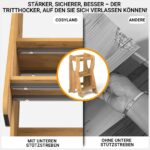 COSYLAND Lernturm mit R-Design & 3 Höhen – Höhenverstellbar bis 70 kg für Küche – Bild 10
