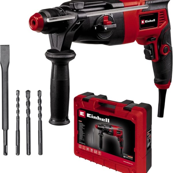 Einhell TC-RH 620 4F Bohrhammer 620 W – 4-in-1 Meiselhammer mit SDS-Plus für Beton
