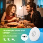 Yafido 24W LED Deckenleuchte mit Bewegungsmelder – Sensor Deckenlampe 3 Farben IP44 – Bild 4