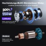 Lubluelu G10 Akku Staubsauger 50000Pa – Kabellos mit Anti-Tangle-Bürste & 50 Min Laufzeit – Bild 2