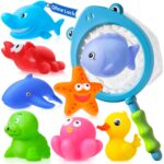 9er Set Badespielzeug Tintinlody – Schimmelfreie Wassertiere für Babys ab 1 Jahr