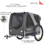 Tiggo DOGGYHUT® Premium Large 2in1 Fahrradanhänger & Hundebuggy – bis 35 kg – Bild 4