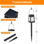 GIGALUMI 4er Set Solar Laternen mit Flammeneffekt – IP44 Wasserdicht für Garten & Terrasse – Bild 4