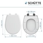 Schütte WC-Sitz mit Absenkautomatik – Thermoplast Toilettendeckel bis 500 kg – Bild 2