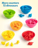 Coogam Dinosaurier Sortier-Set mit 72 Figuren – Montessori Lernspielzeug für Vorschule – Bild 3