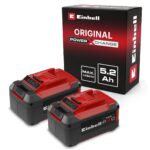 Einhell PXC 18V 5,2 Ah Akku-Twinpack – 2 Li-Ion Akkus für Power X-Change Geräte