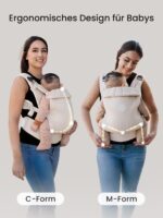 GROWNSY Babytrage 3-20 kg – Ergonomische Kindertrage mit M-Position & Schnellverschluss – Bild 6