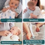 Mulltücher Baby 30x30 cm – Bio-Baumwolle 6er Set von KOALA BABYCARE – Bild 5