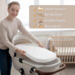 Totsy Baby Kinderwagenmatratze 72x33 cm – Atmungsaktive Babymatratze für Kinderwagen & Beistellbett – Bild 4