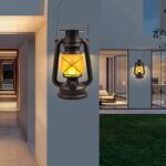 Shinmax Solar Laternen 2er Set – Retro Gartenlaternen mit Flammeneffekt für Aussen – Bild 9