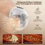 Robofun Elektrische Milchpumpe Freihändig – Doppelmilchpumpe mit 4 Modi & Sensortechnologie – Bild 3