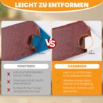 VarmBake 8er Silikon-Dörrfolie Set – Dörrmatten & Fruchtleder Matte für Dörrautomat (28×28 cm) – Bild 3