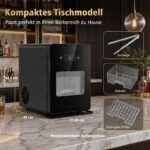 COSTWAY Eiswürfelmaschine für Eiskugeln – 150 Stück/Tag, 5cm Kugeln, Selbstreinigung – Bild 2
