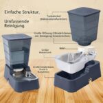 5L Automatischer Hundewasserspender mit Edelstahlschüssel – Gravitationsprinzip für Hunde & Katzen – Bild 3