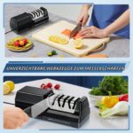 HIUYRFS Elektrischer Messerschärfer 20W – 3-Stufen Profi-Schärfsystem für Küchenmesser – Bild 9