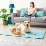 Vivifying Kühlmatte Hund 101x76 cm – Wendbare Kühldecke mit Eisseide & Samt für Sommer & Winter – Bild 9